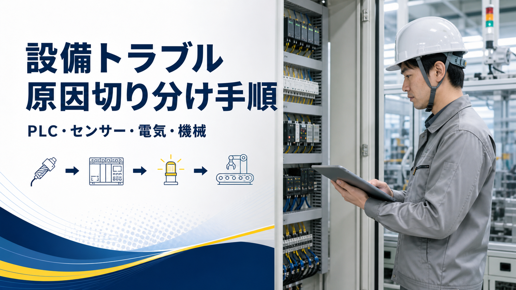 設備トラブルの原因切り分け手順を解説するアイキャッチ画像